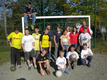 Sport und Spiel auf altem Marktplatz