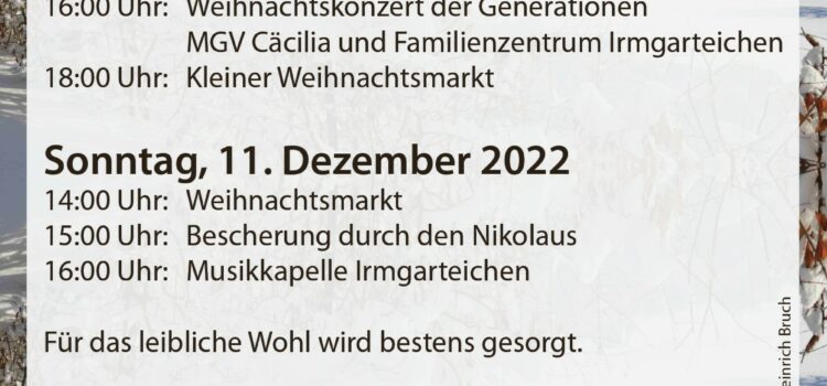 Weihnachtsmarkt in Irmgarteichen